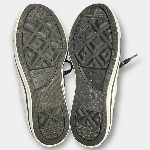 Convers Silver Tongue Low Top All Star Black Size 6 - Picture 5 of 11